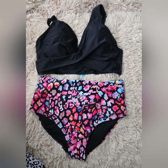 High Waisted Two Piece Swimsuit #942 - Picture 2 of 12